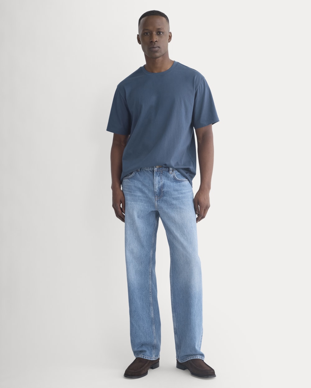 Archive Standard-Fit Cotton Crew | Midnight Navy - Image 3