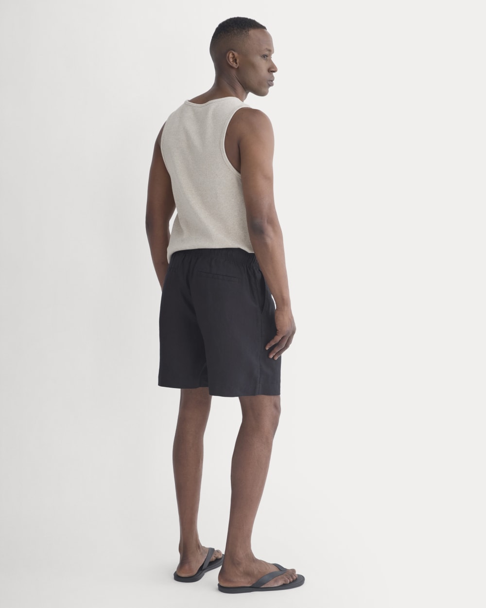 Linen Easy Short | Black - Image 5