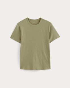 Alternative view of The Cotton Linen Tee | Eucalyptus