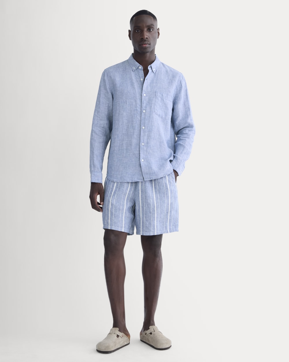 The Classic Shirt in Linen | Chambray - Image 3