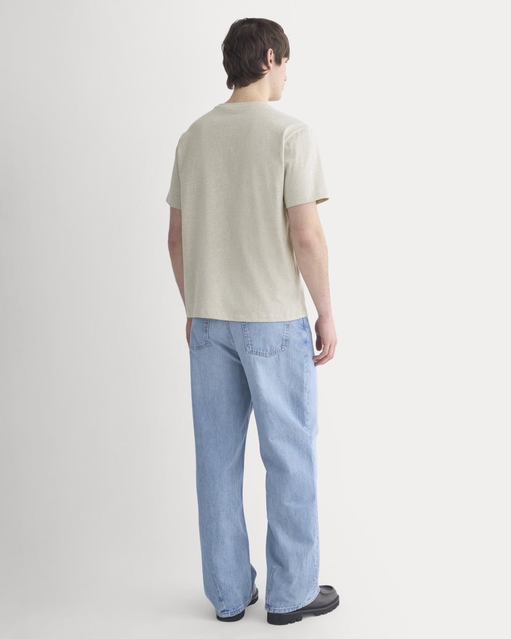 Archive Standard-Fit Cotton Crew | Heathered Oatmeal - Image 4