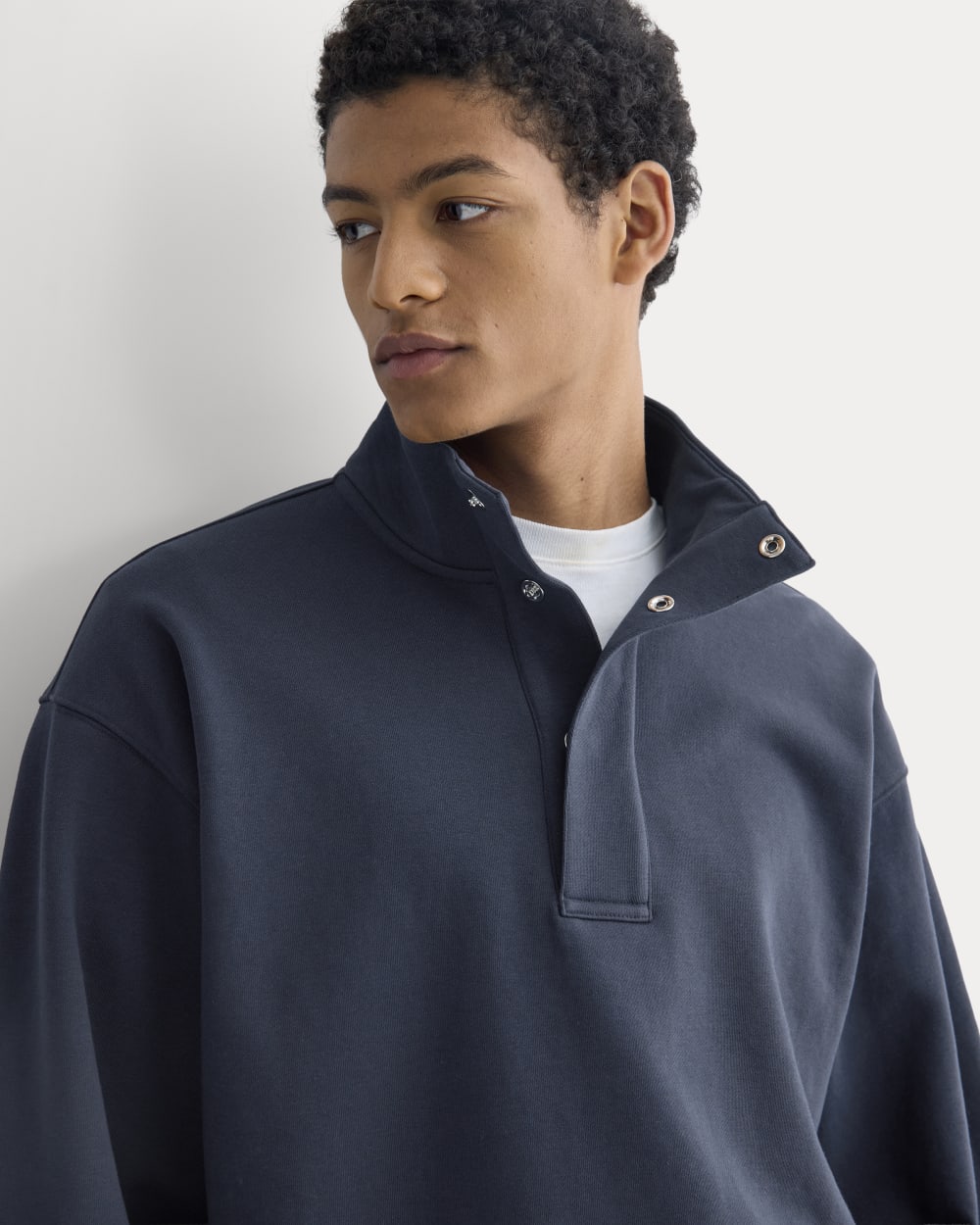 Off-Duty Terry Pullover | Deep Navy - Image 3