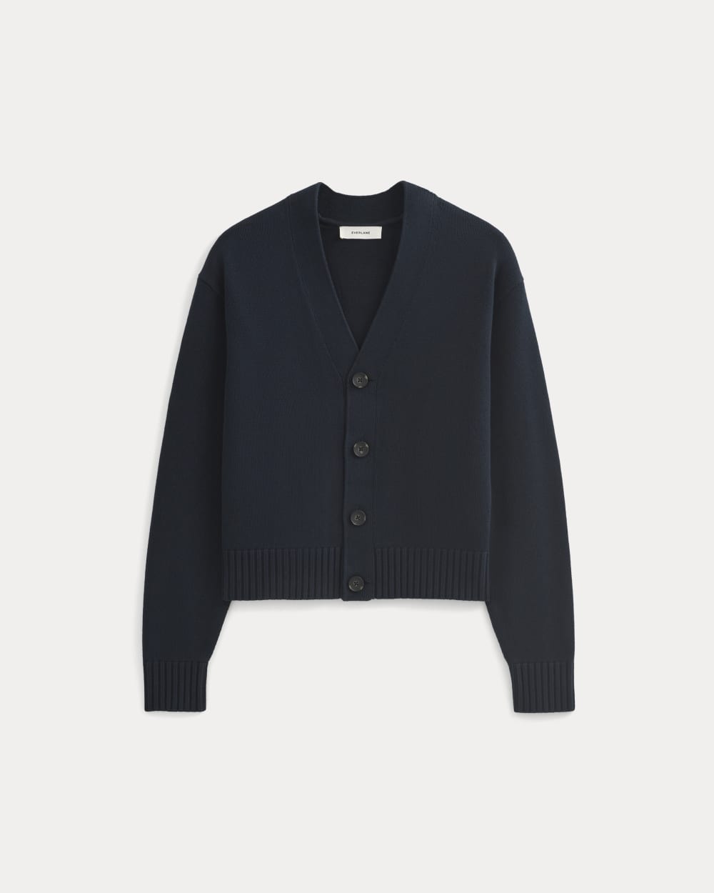 Cropped Cardigan in Everyday Cotton | Deep Navy - Image 2