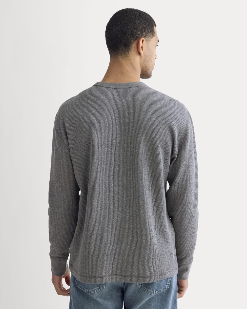 Thermal Crew in Cozy Waffle | Heathered Charcoal - Image 5