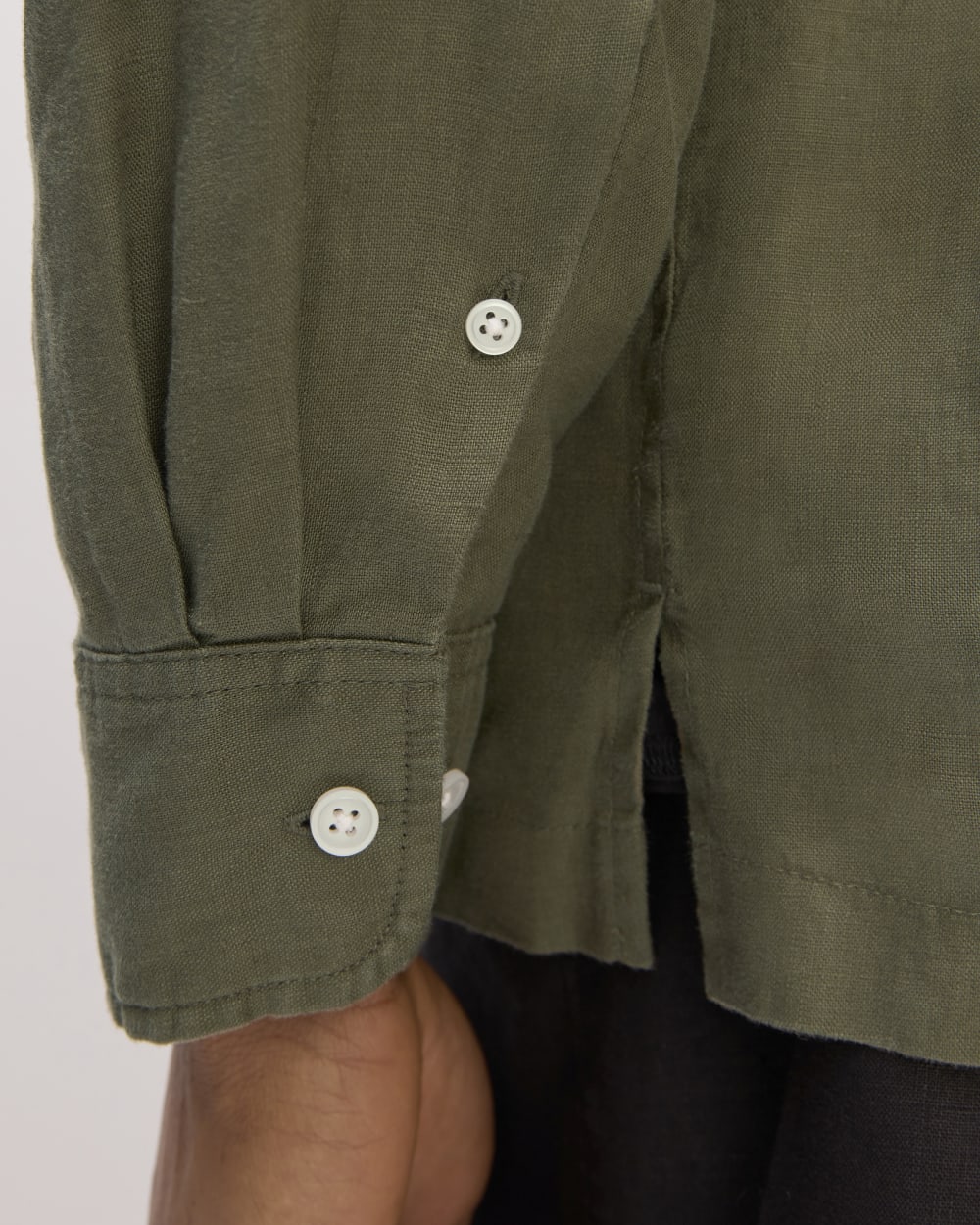 The Linen Straight Hem Shirt | Kalamata - Image 5