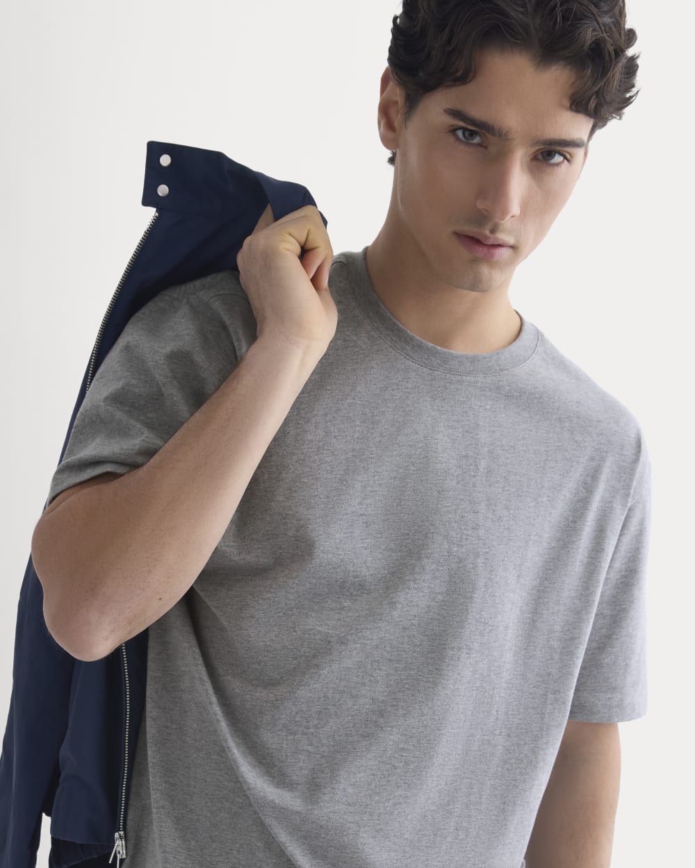 Archive Standard-Fit Cotton Crew | Vintage Heather Grey - Image 4