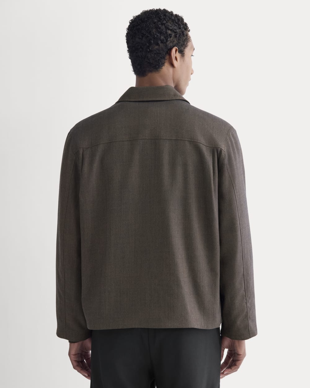 Tailored Zip Jacket | Heathered Fudge - Image 5