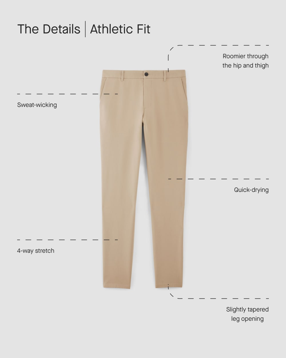 The Performance Chino | Uniform | Trench Coat Khaki | Athletic - Image 4