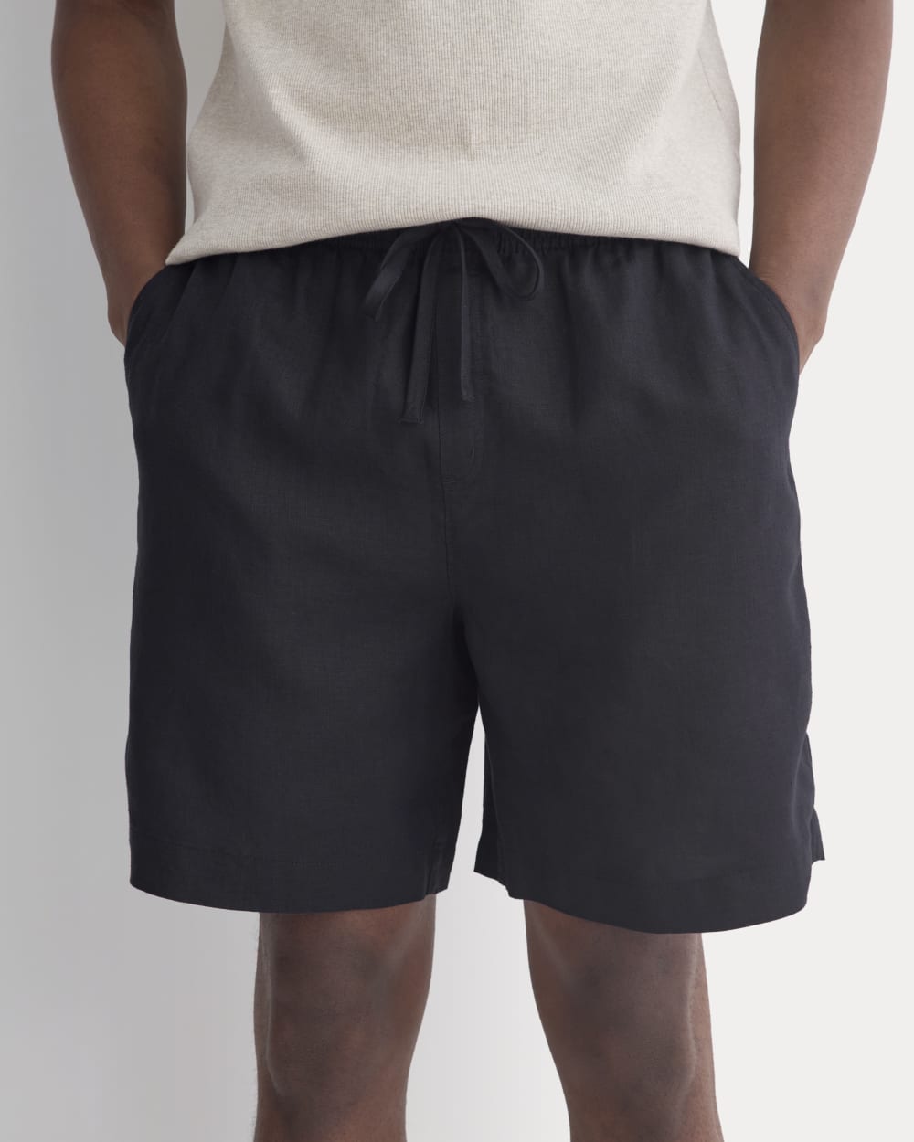 Linen Easy Short | Black - Image 4
