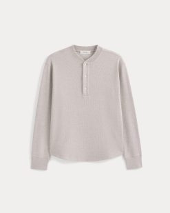 Alternative view of Vintage Rib Henley | Heathered Oatmeal