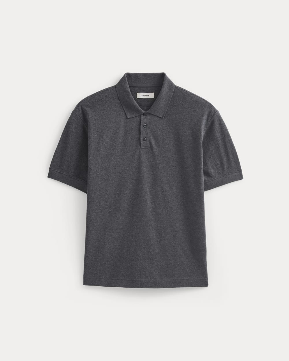 Classic Piqué Polo | Heathered Graphite - Image 2