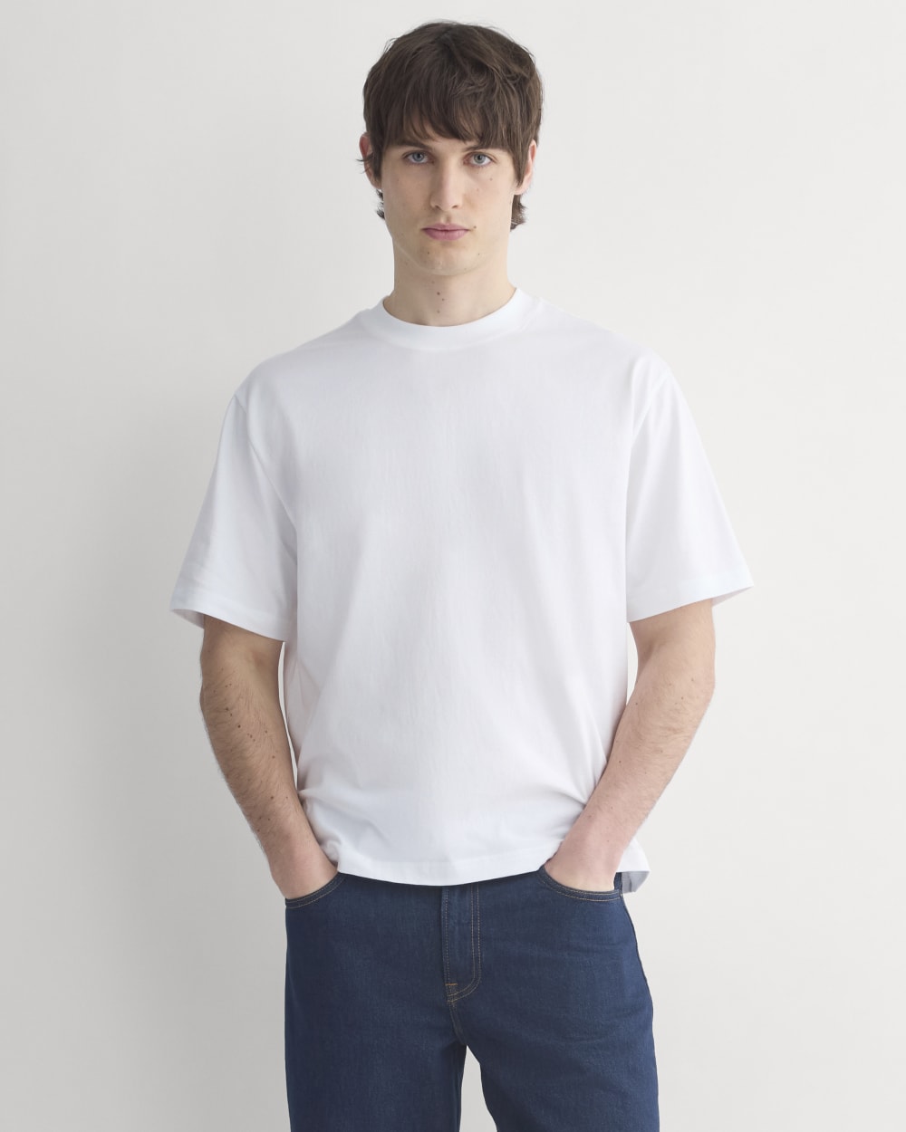 Archive Relaxed-Fit Cotton Crew | White - Image 5