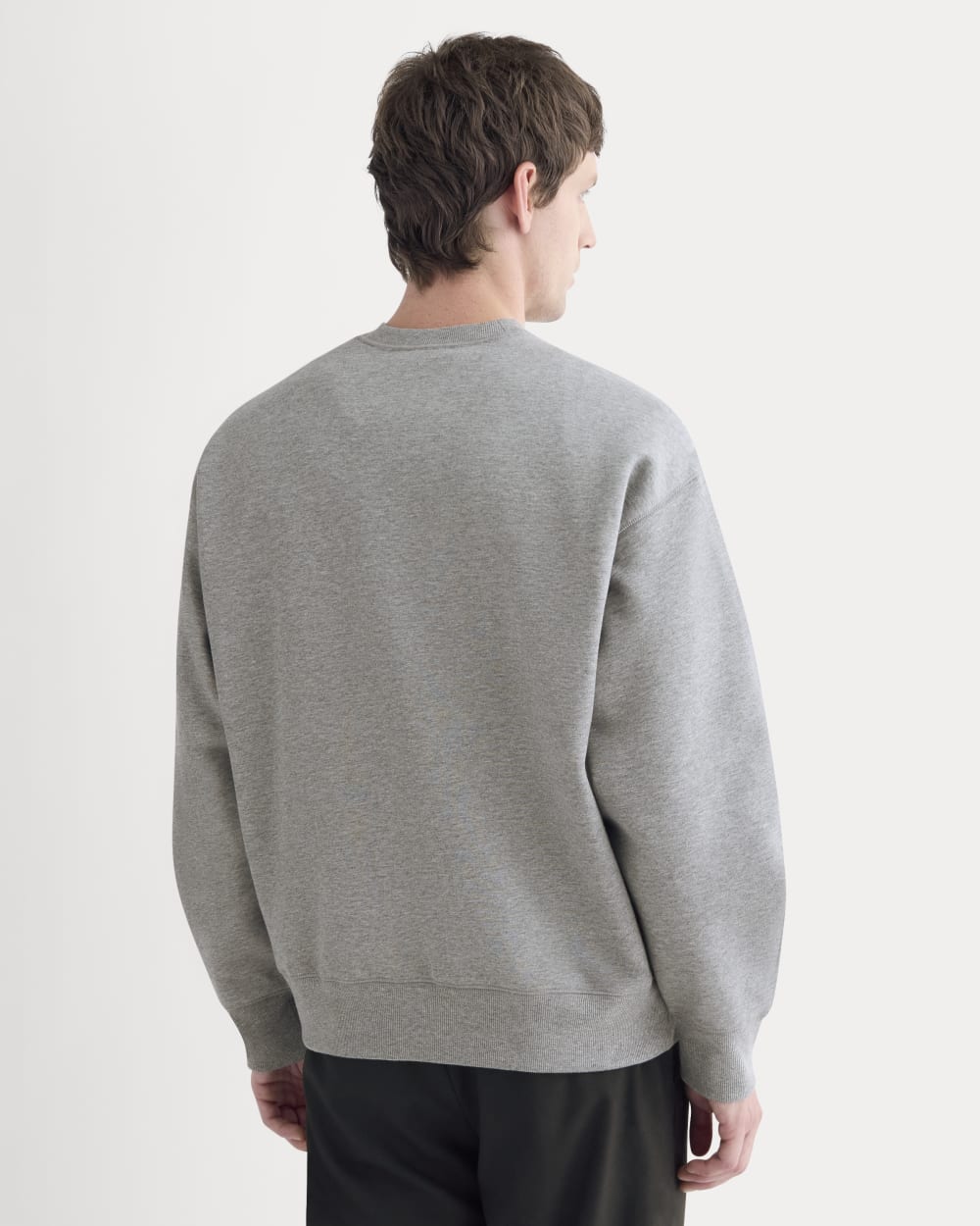 Luxe Fleece Crew Pullover | Vintage Heather Grey - Image 5