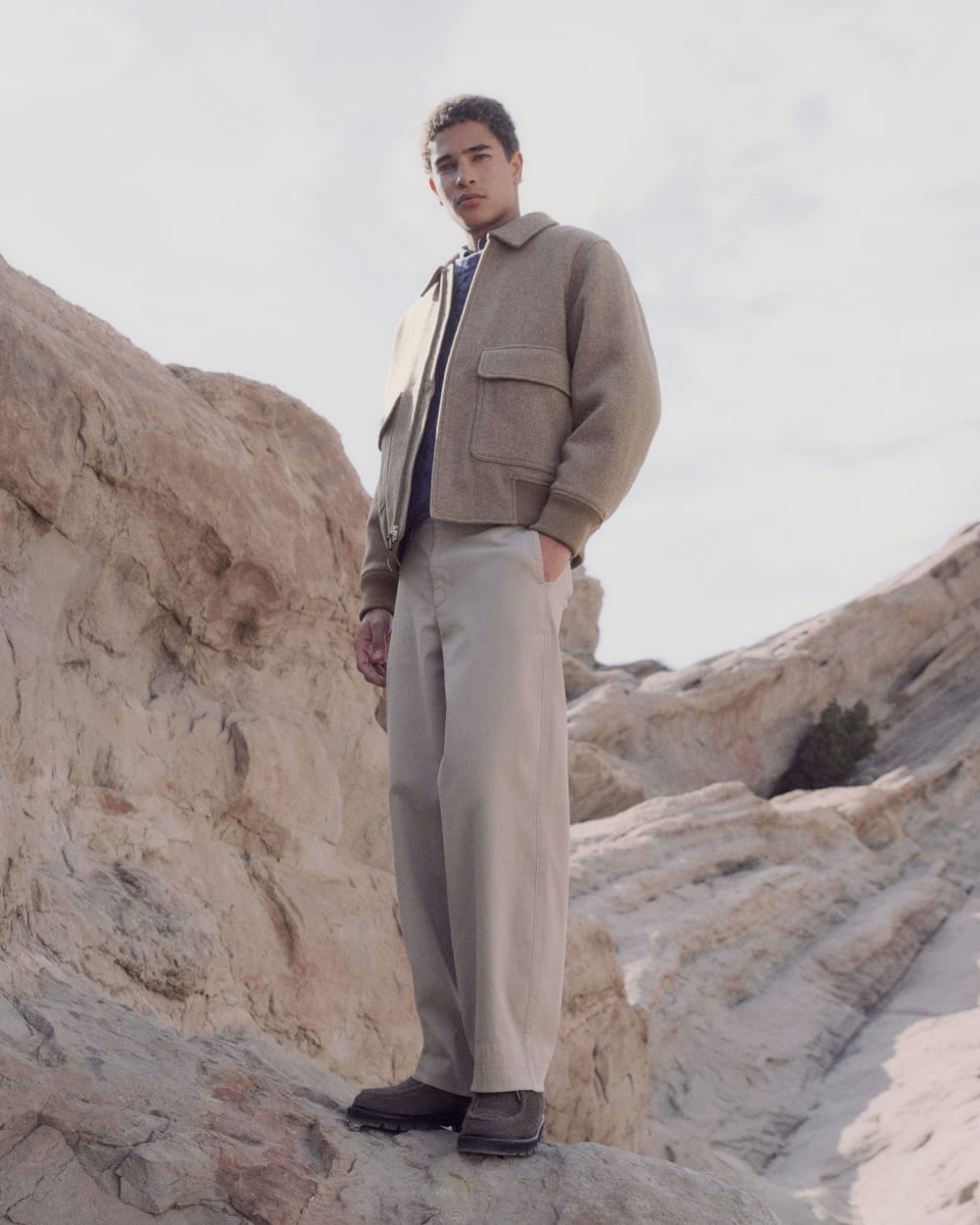 ReWool Flight Jacket | Heather Taupe - Image 7