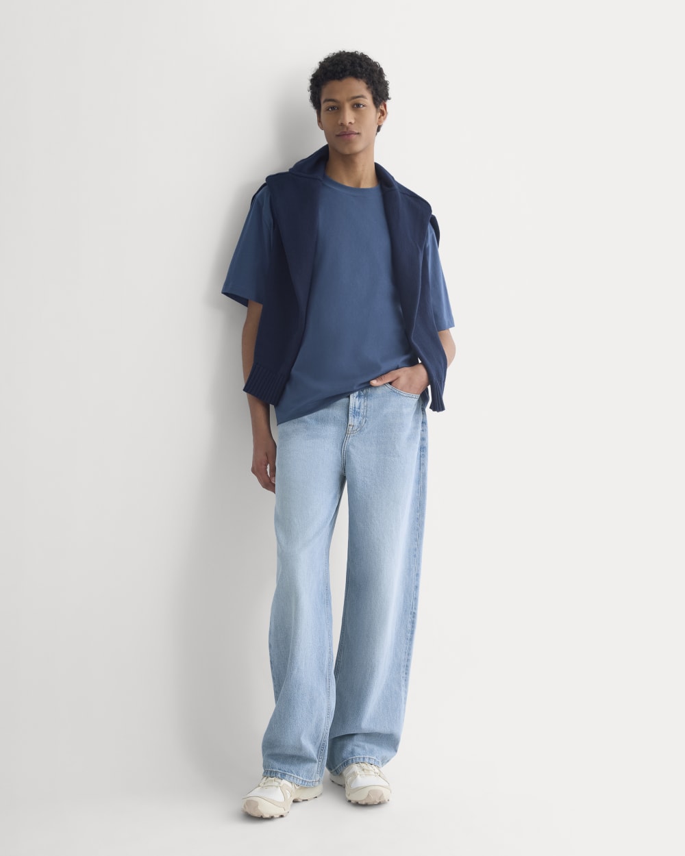 Archive Relaxed-Fit Cotton Crew | Midnight Navy - Image 4