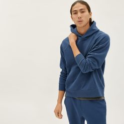 Alternative view of The Track Hoodie | Kingfisher Blue