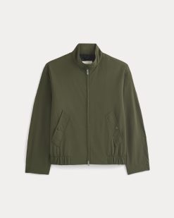 Alternative view of Re:Cycled Nylon Harrington Jacket | Olive Night