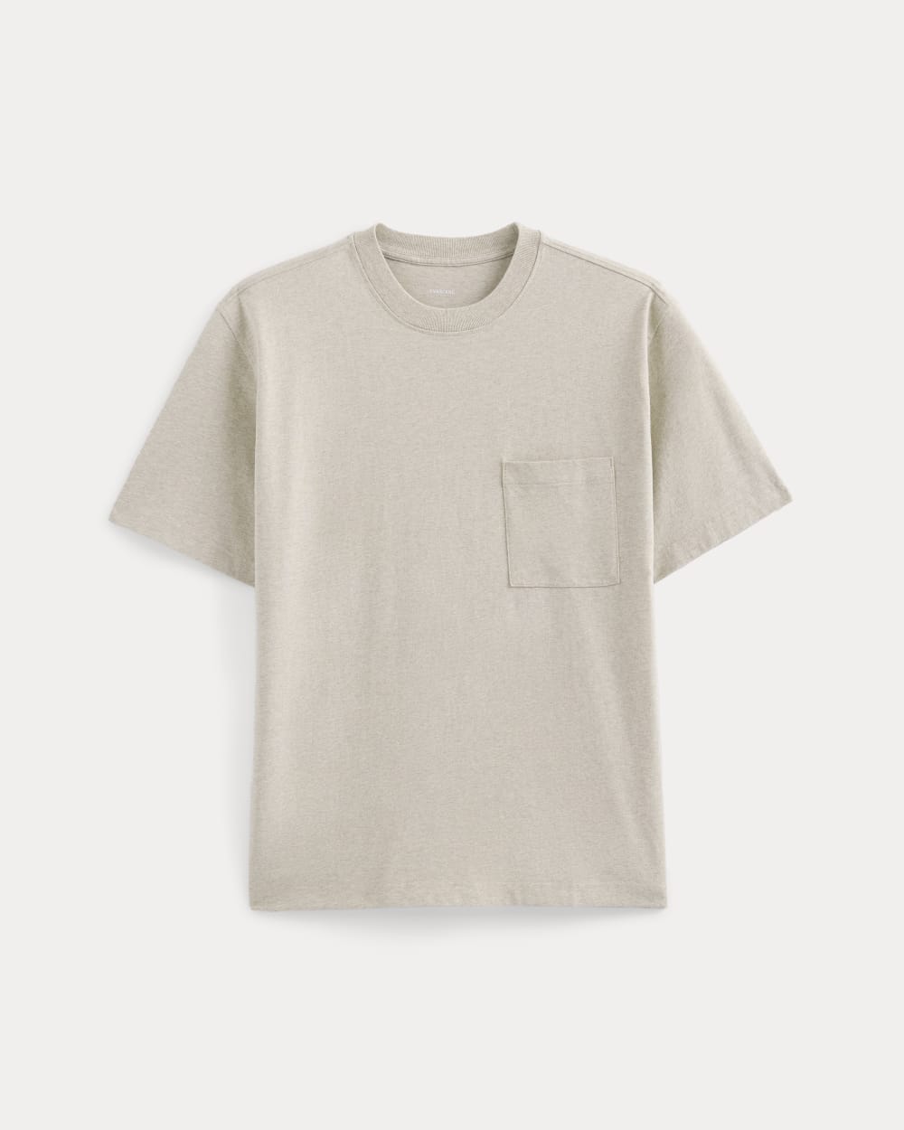Oversized Midweight Tee | Heathered Oatmeal - Image 2