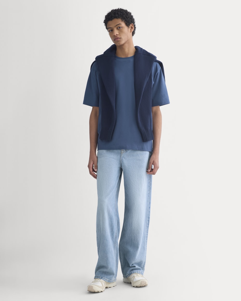 Archive Relaxed-Fit Cotton Crew | Midnight Navy - Image 5