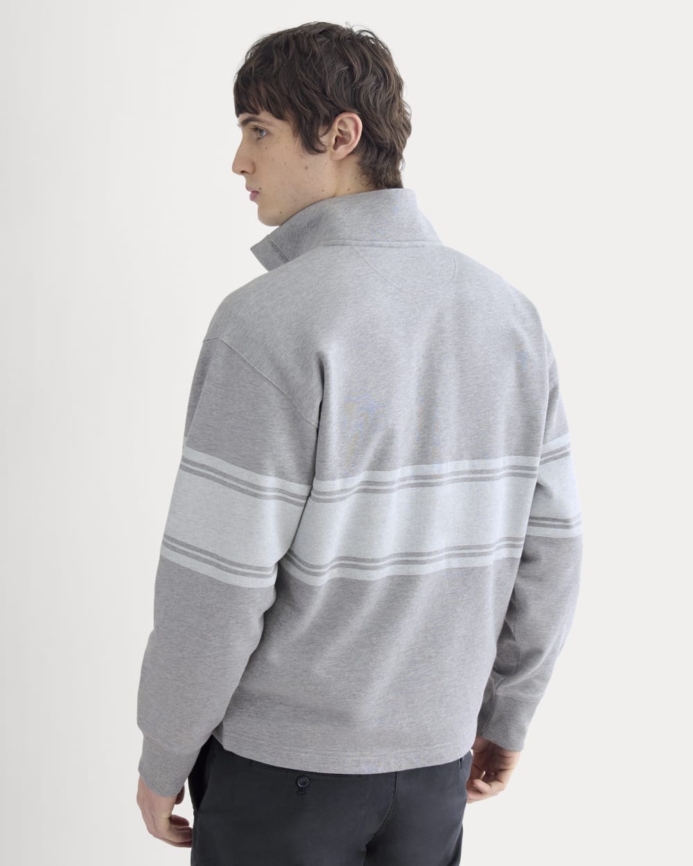 Off-Duty Terry Pullover | Vintage Heather Grey / Bone - Image 6
