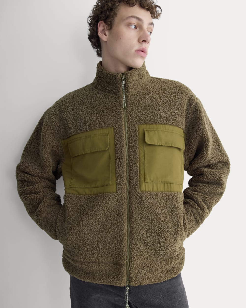 ReTrack Fleece Zip-Up | Beech - Image 4