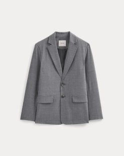 Alternative view of Tropical Wool Blazer | Heathered Grey