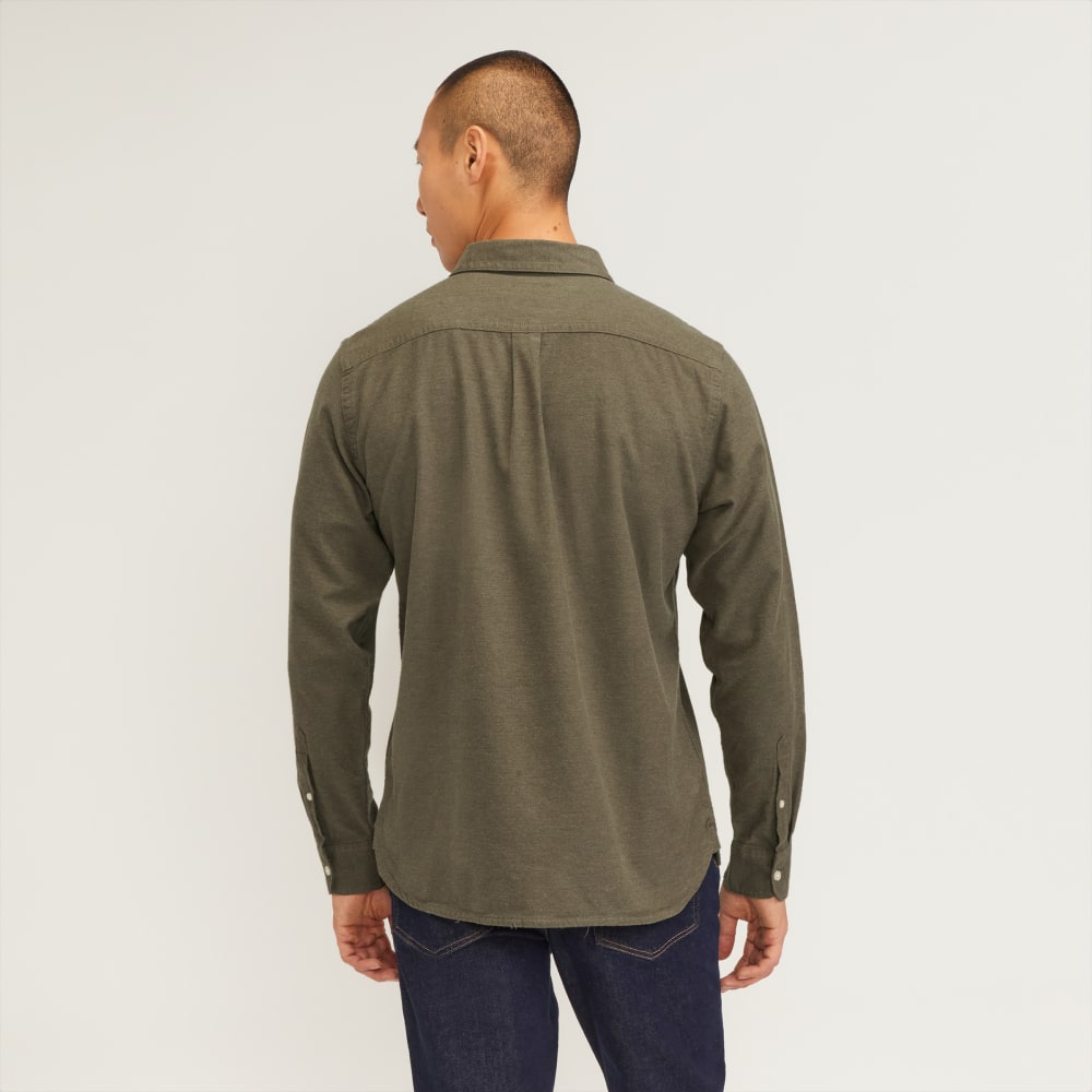 The Brushed Flannel Shirt | Heathered Thyme - Image 3