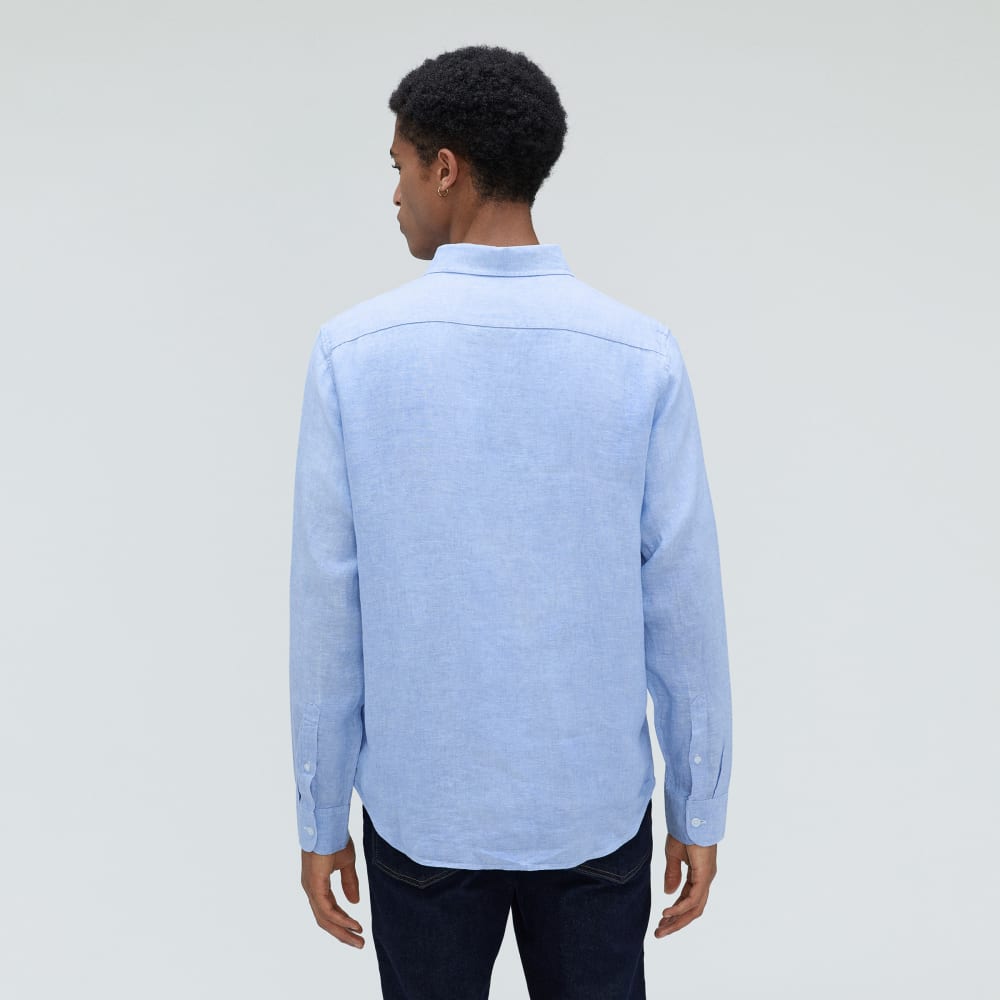 The Classic Shirt in Linen | Light Blue - Image 2