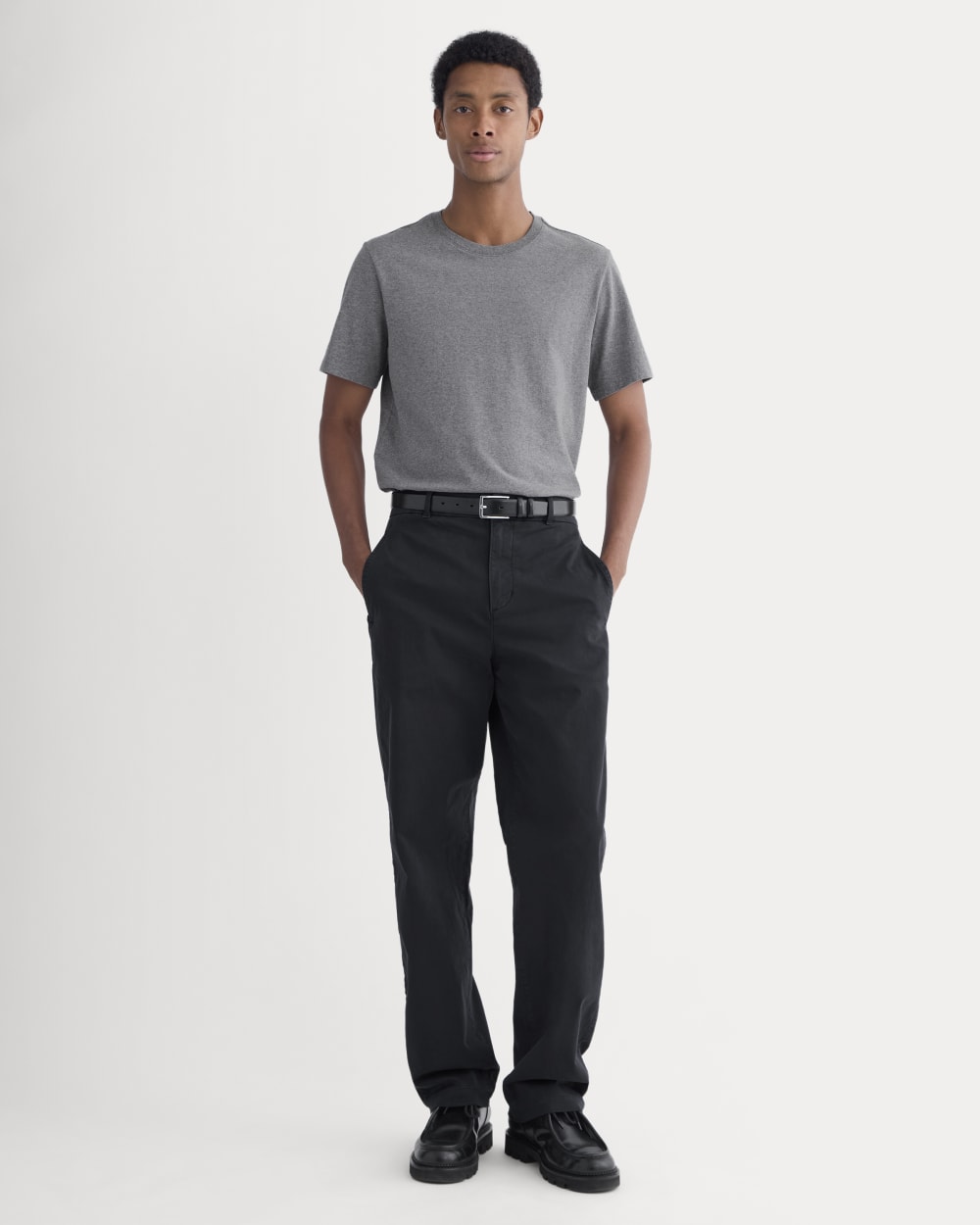 Midweight Tee | Heathered Mid-Grey - Image 3