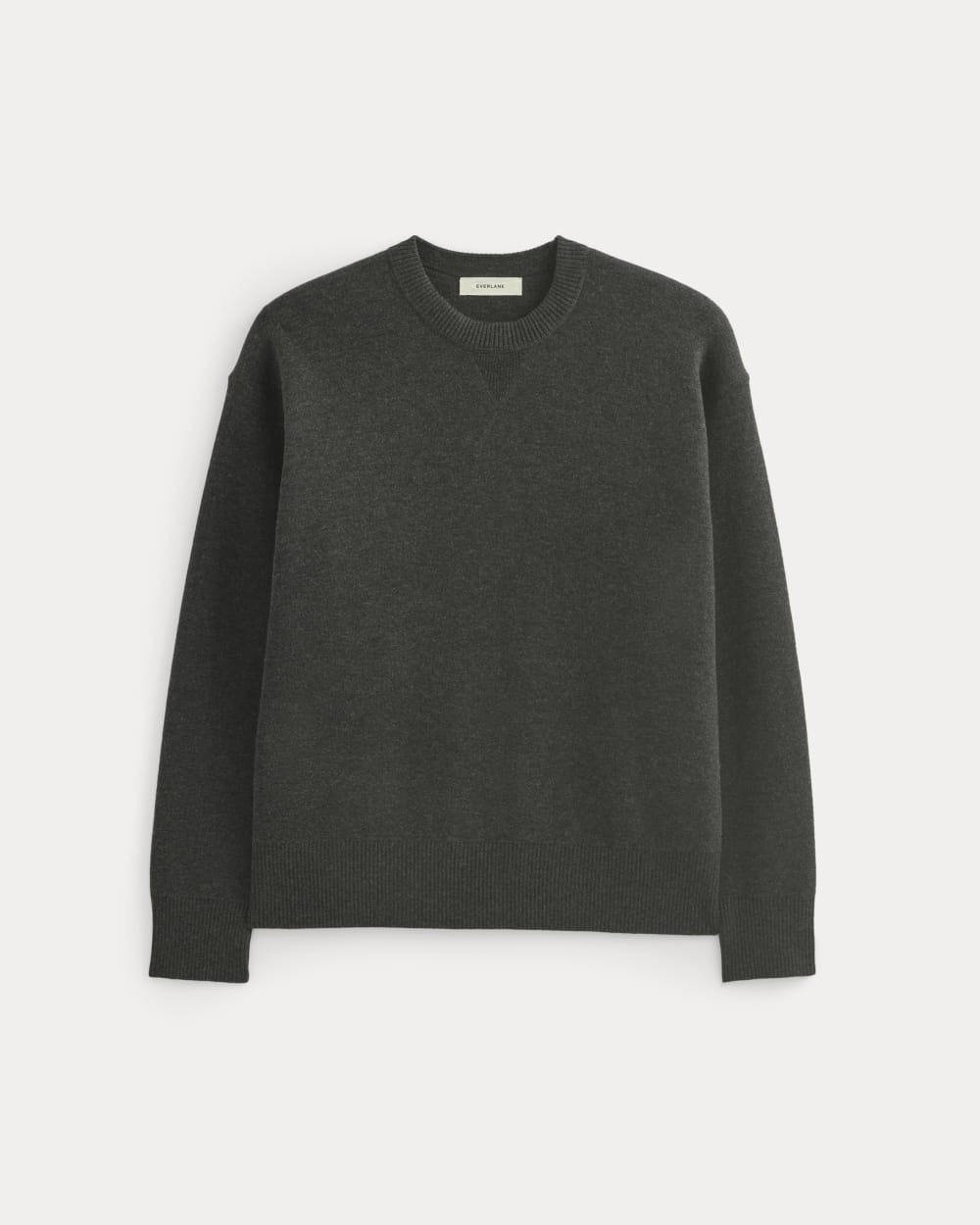 Luxe Merino Double-Knit Sweater | Heather Charcoal - Image 2