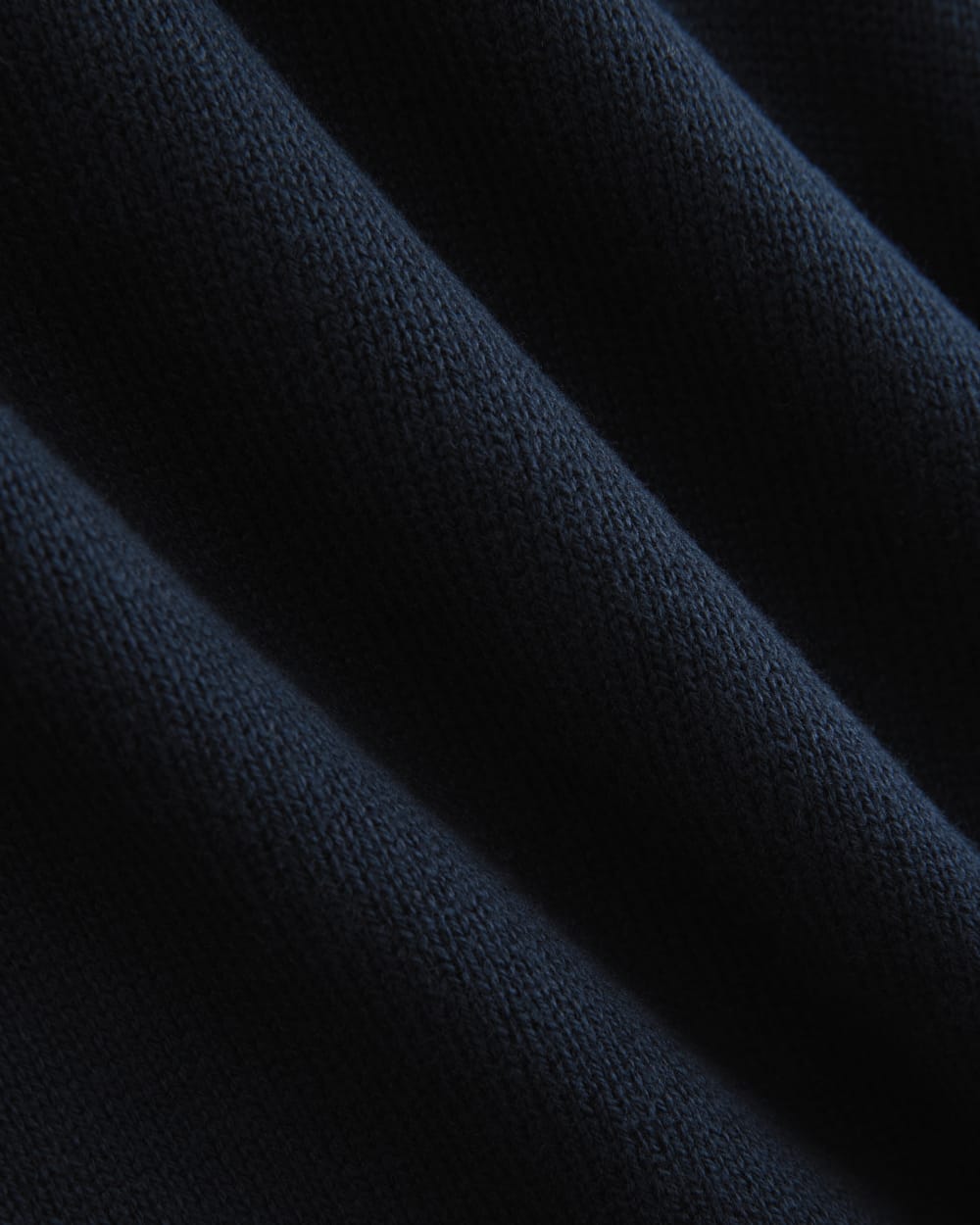 Relaxed V-Neck Sweater in Everyday Cotton | Deep Navy - Image 6
