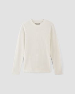 Alternative view of The Waffle Long-Sleeve Crew | Bone