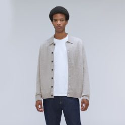The Merino-Blend Sweater Polo | Heathered Grey