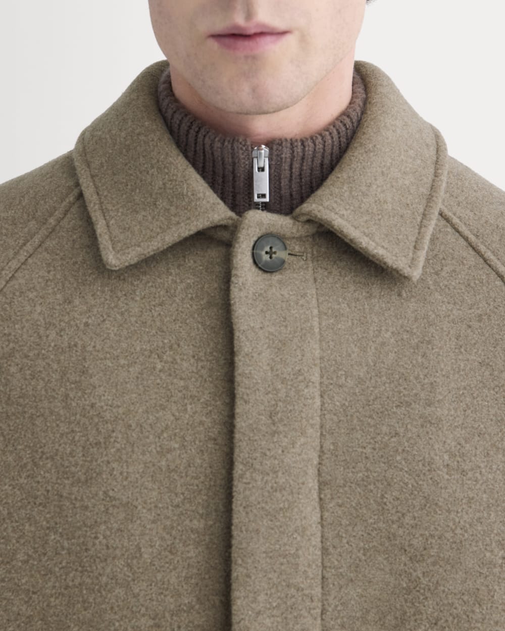 ReWool Car Coat | Heather Taupe - Image 4