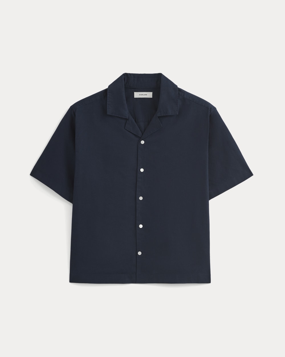 Cropped Resort Shirt | Navy - Image 2