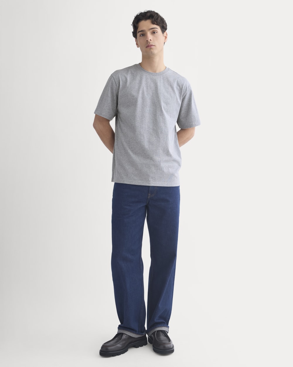 Archive Standard-Fit Cotton Crew | Vintage Heather Grey - Image 6