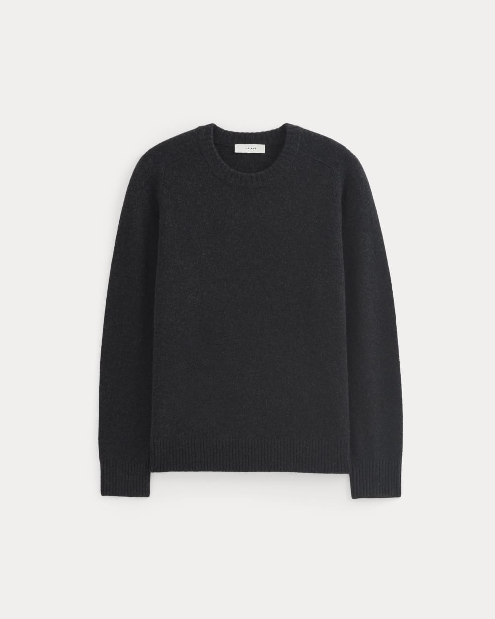 Midweight Cashmere Crew | Heathered Black - Image 2