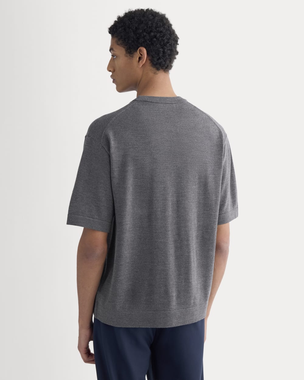 Ultrasoft Sweater Tee | Heather Mid Charcoal - Image 5