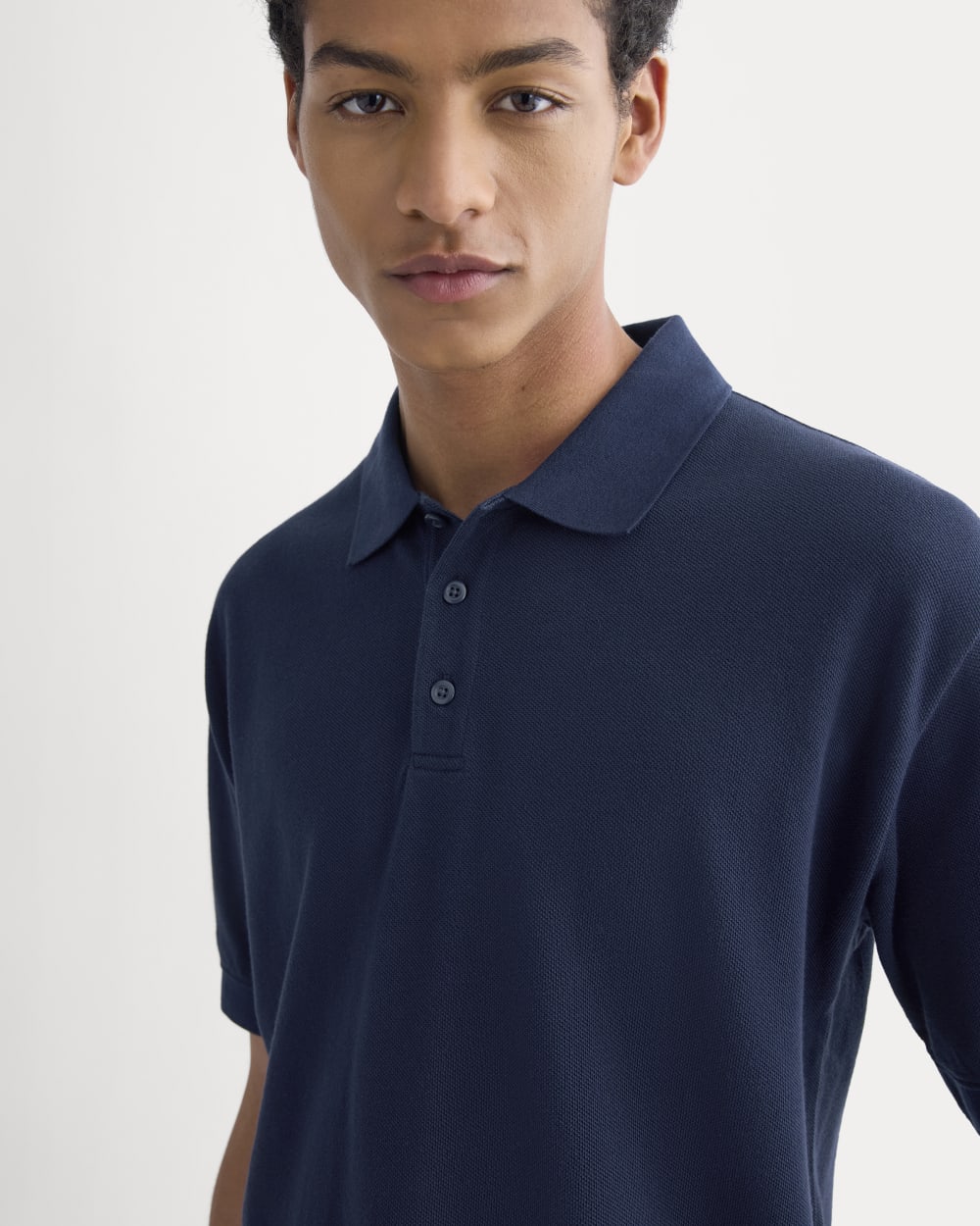 Classic Piqué Polo | Navy - Image 3