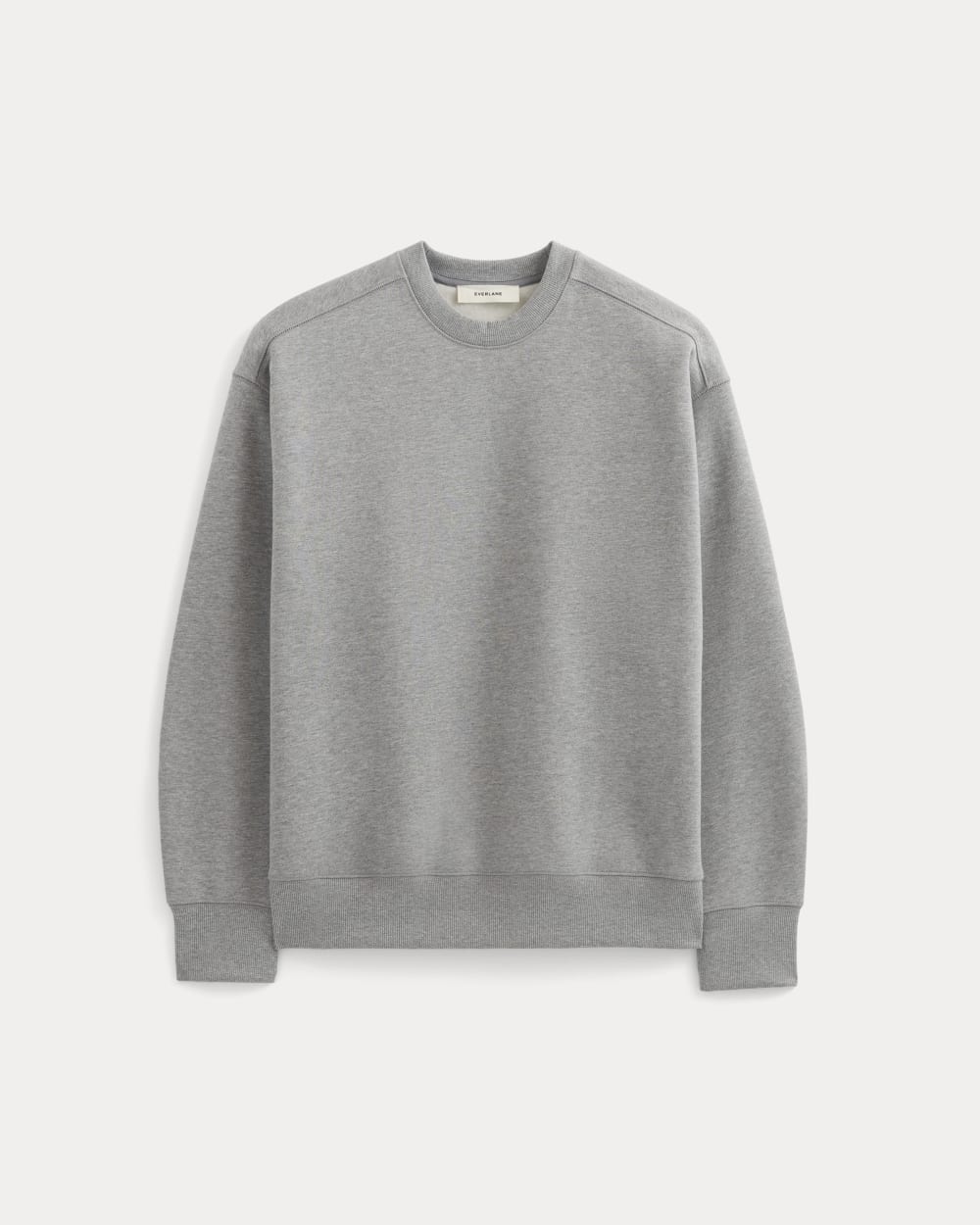 Luxe Fleece Crew Pullover | Vintage Heather Grey - Image 2