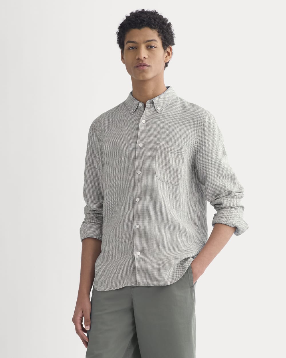The Classic Shirt in Linen | Peyote - Image 5