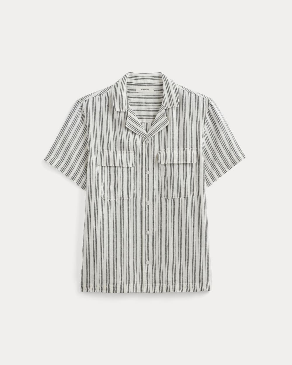 The Resort Shirt in Linen | Bone / Black - Image 2