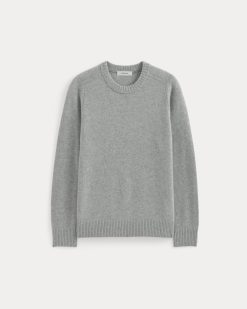 Alternative view of Midweight Cashmere Crew |  Heathered Grey