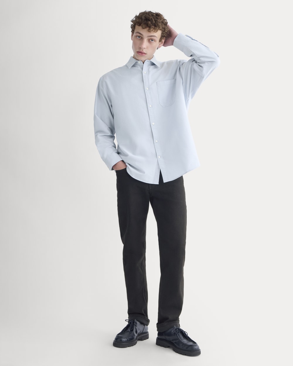 Oversized Oxford Shirt | Light Blue - Image 5