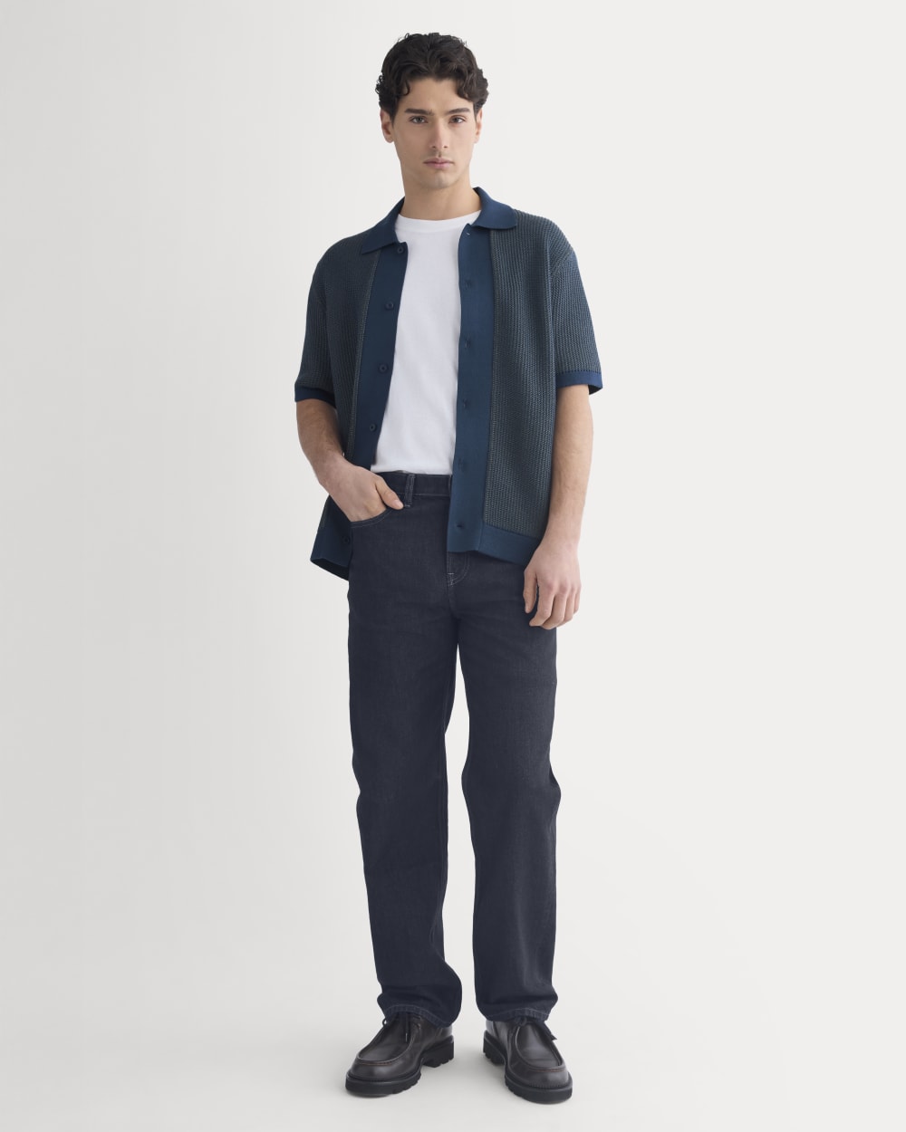 Button-Down Resort Polo | Midnight Navy/Kalamata - Image 3