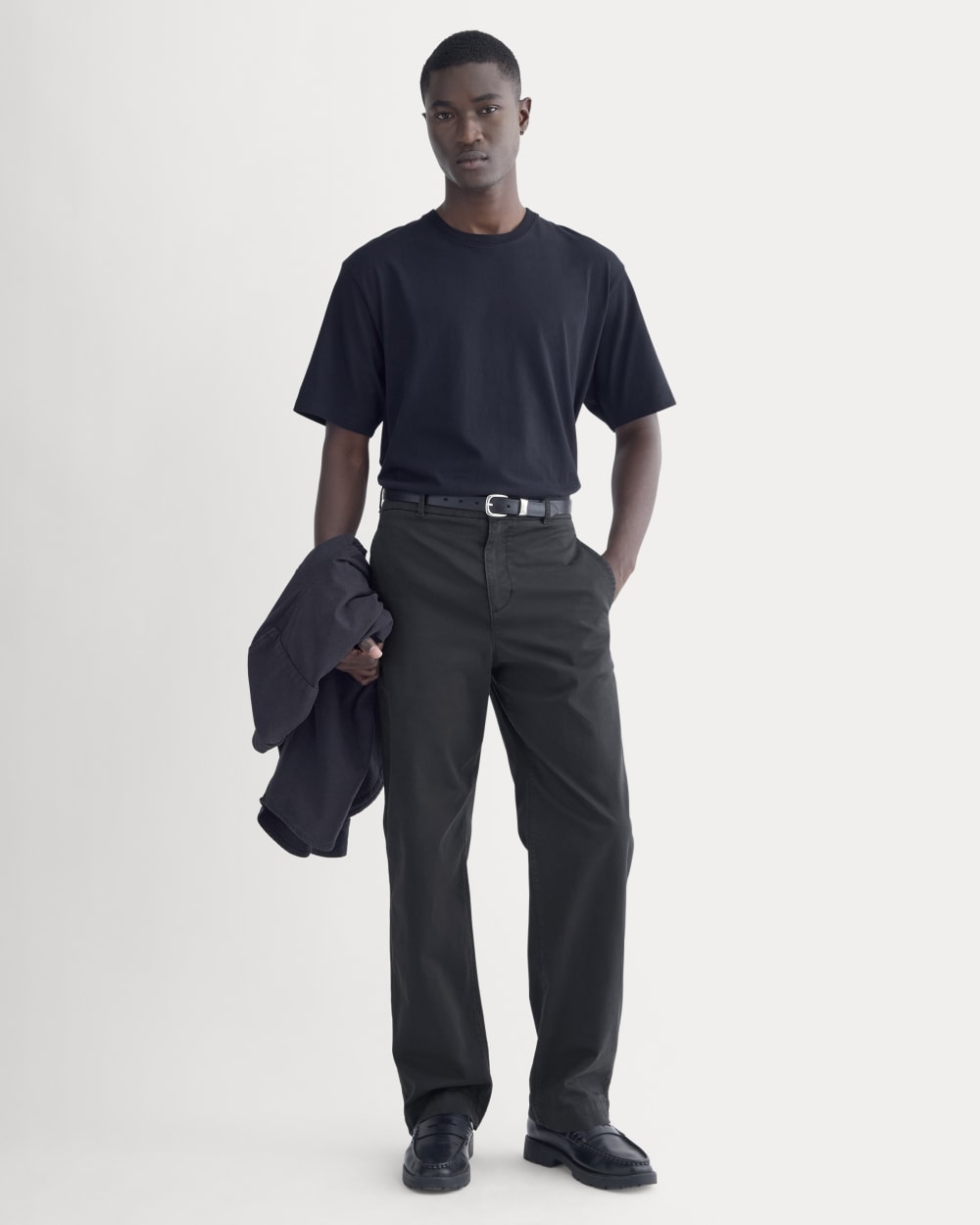 Relaxed Midweight Tee | Black - Image 3