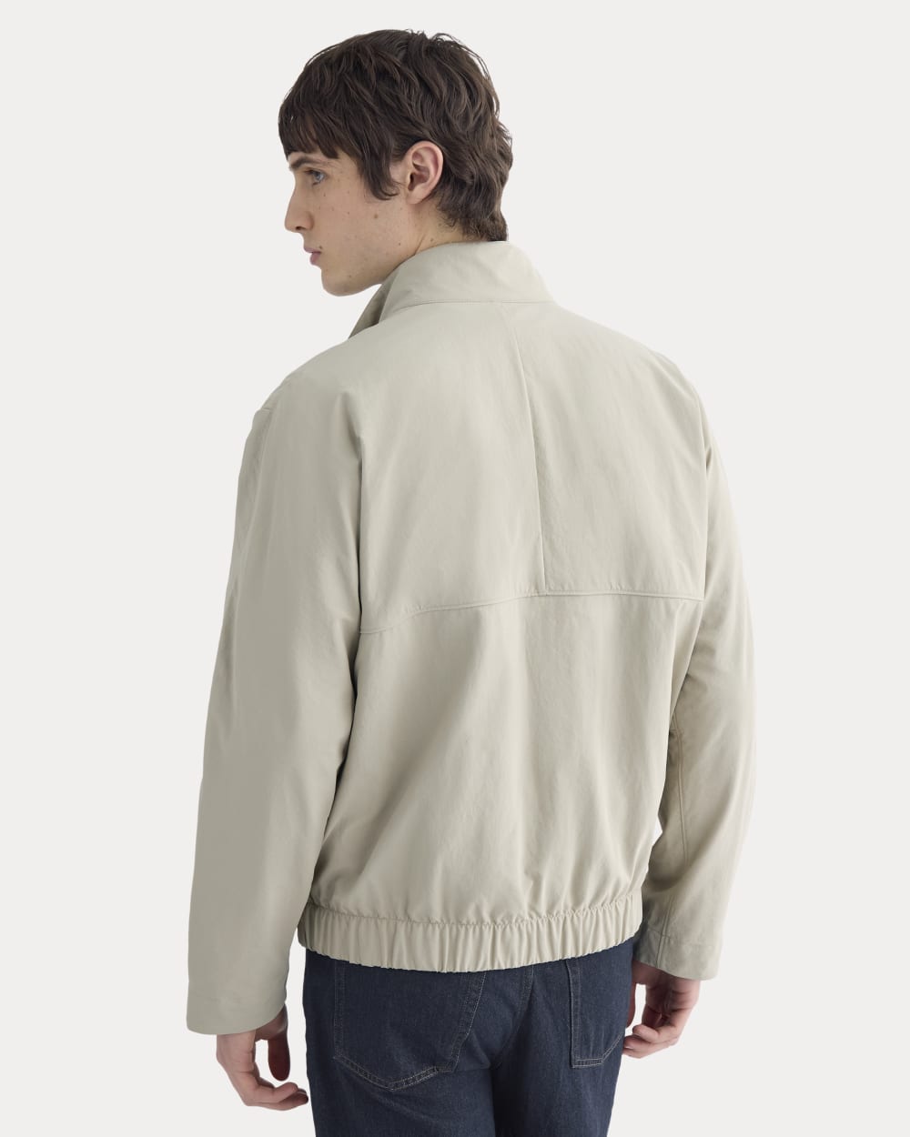 Re:Cycled Nylon Harrington Jacket | Trench Coat Khaki - Image 6