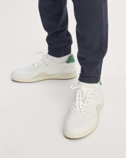 Alternative view of The Court Sneaker | White / Grass Green / Parchment
