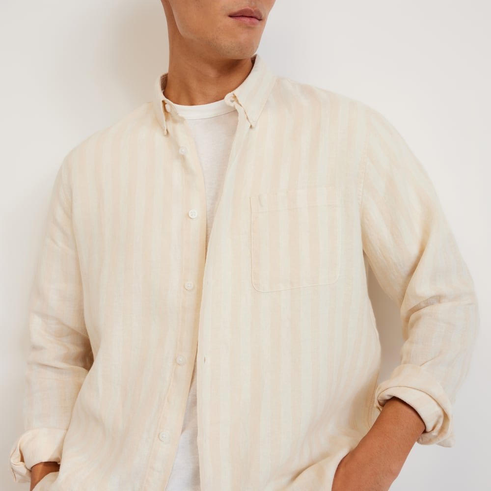 The Classic Shirt in Linen | Brazilian Sand / Canvas Tan - Image 4