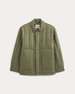 Alternative view of ReNew Vertical-Quilted Jacket | Lichen Green